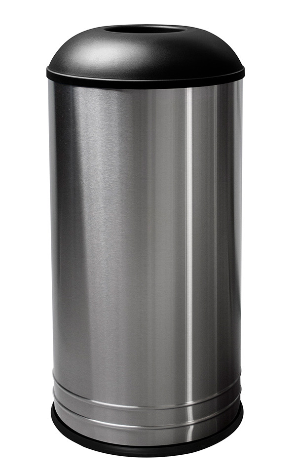 International Collection Stainless Steel Receptacle w/ Dome Top