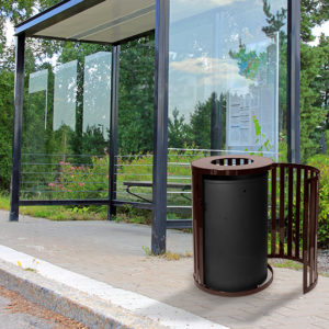 Streetscape Collection 45-Gallon Receptacle w/ Door - Image 3