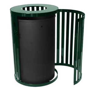 Streetscape Collection 45-Gallon Receptacle w/ Door