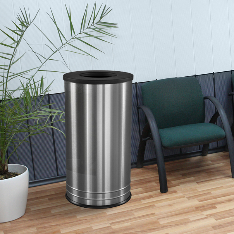 International Collection Stainless Steel Waste Receptacle-0