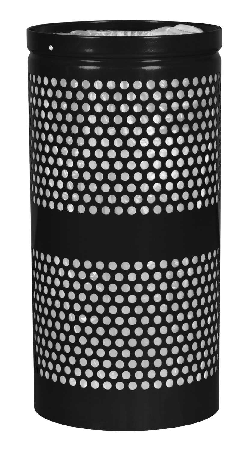 Landscape Series™ 20Gallon Perforated Trash Receptacle