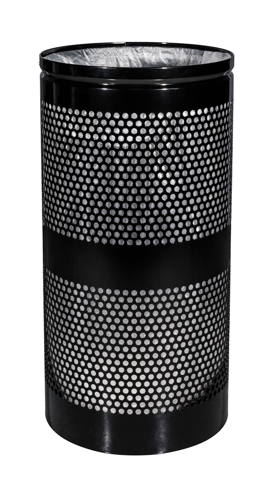 Landscape Series™ 34Gallon Perforated Trash Receptacle