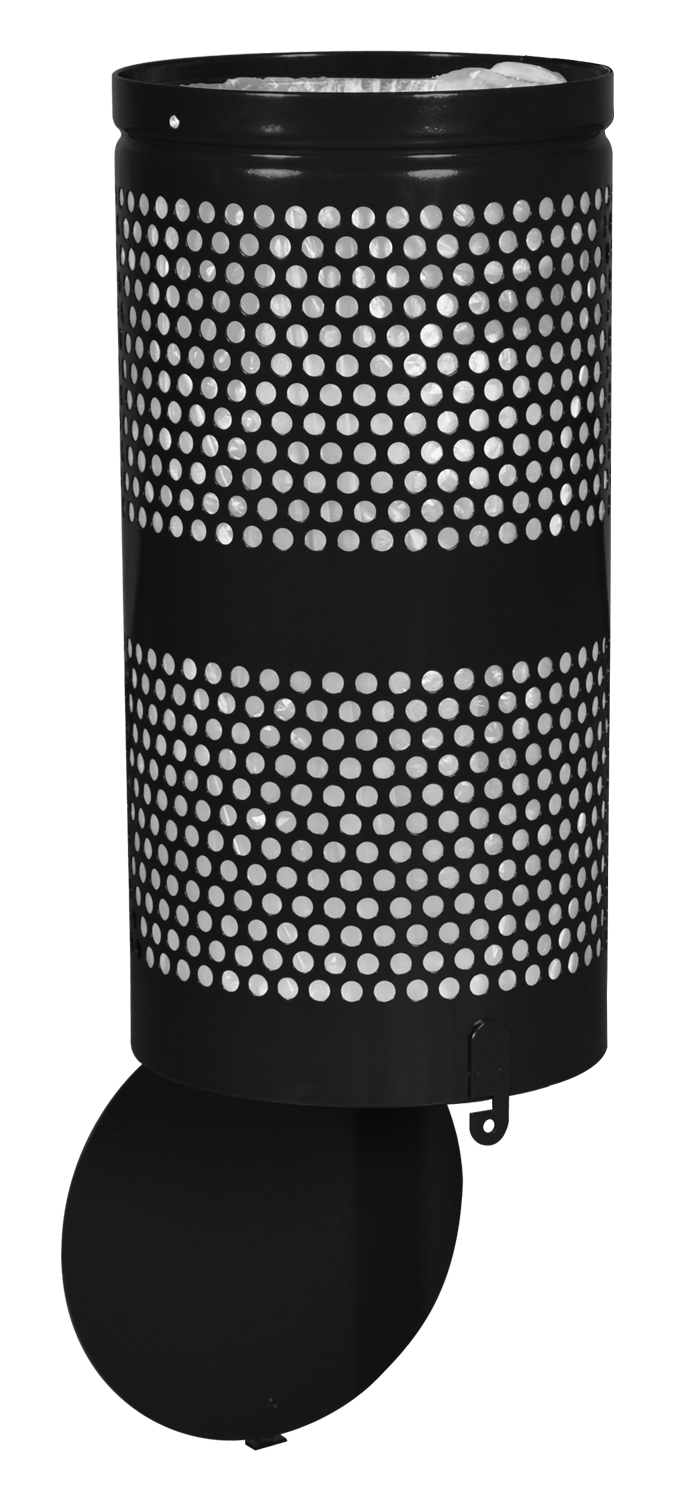 Landscape Series Waste Receptacle with Hinged Drop Bottom-63