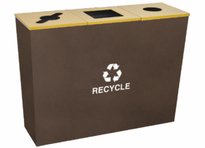 Metro Collection Three-Stream Receptacle