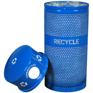Landscape Series Recycling Receptacle w/ Dome Top - Image 3