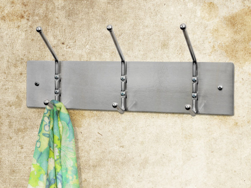 Satin Aluminum Wall Mounted Rack-0