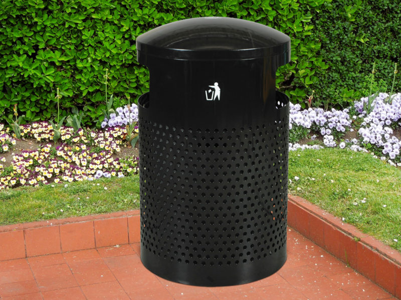 Landscape Series Large Capacity Trash Receptacle-0