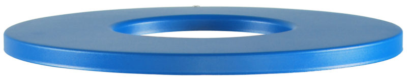 Recycle Blue Flat top lids with 8" hole-0