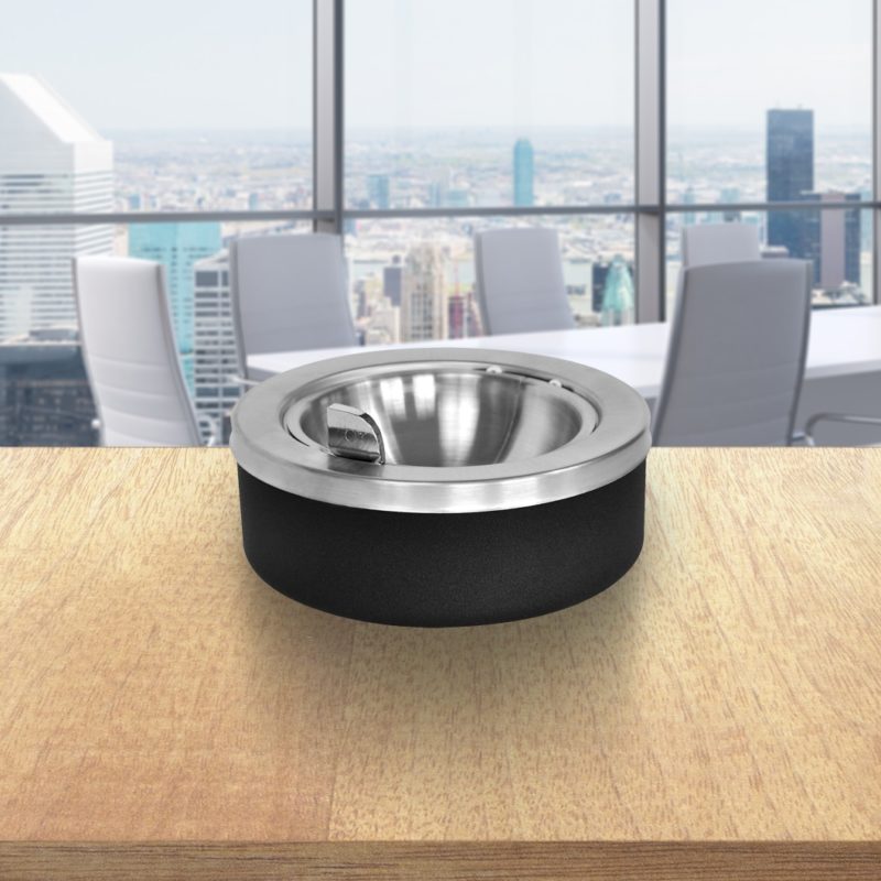 Large Capacity Flip Top Tabletop Ashtray-3121