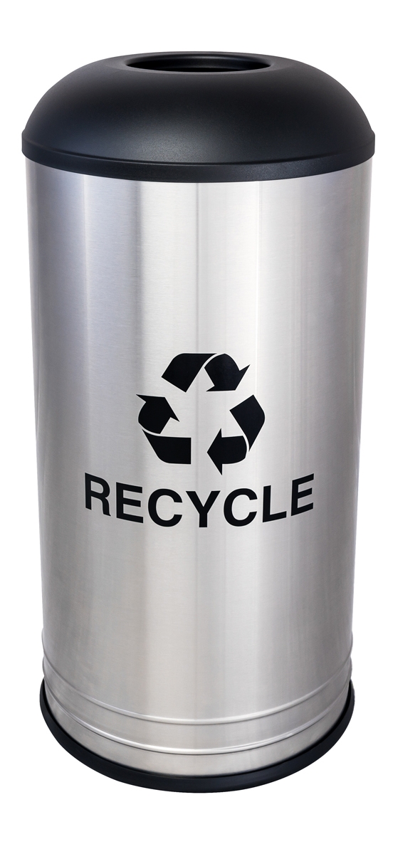 International Collection Recycle Receptacle w/ Dome Top