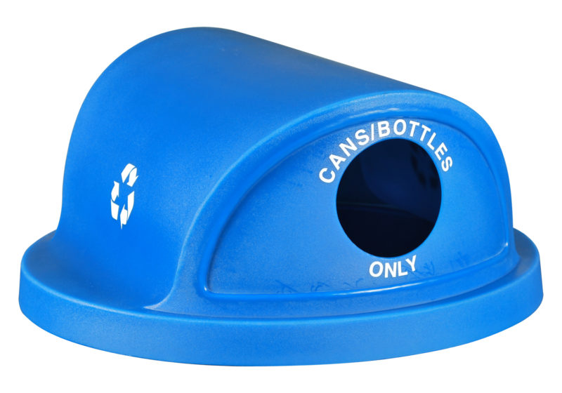 Blue CANS/BOTTLES LLDPE Dome Top