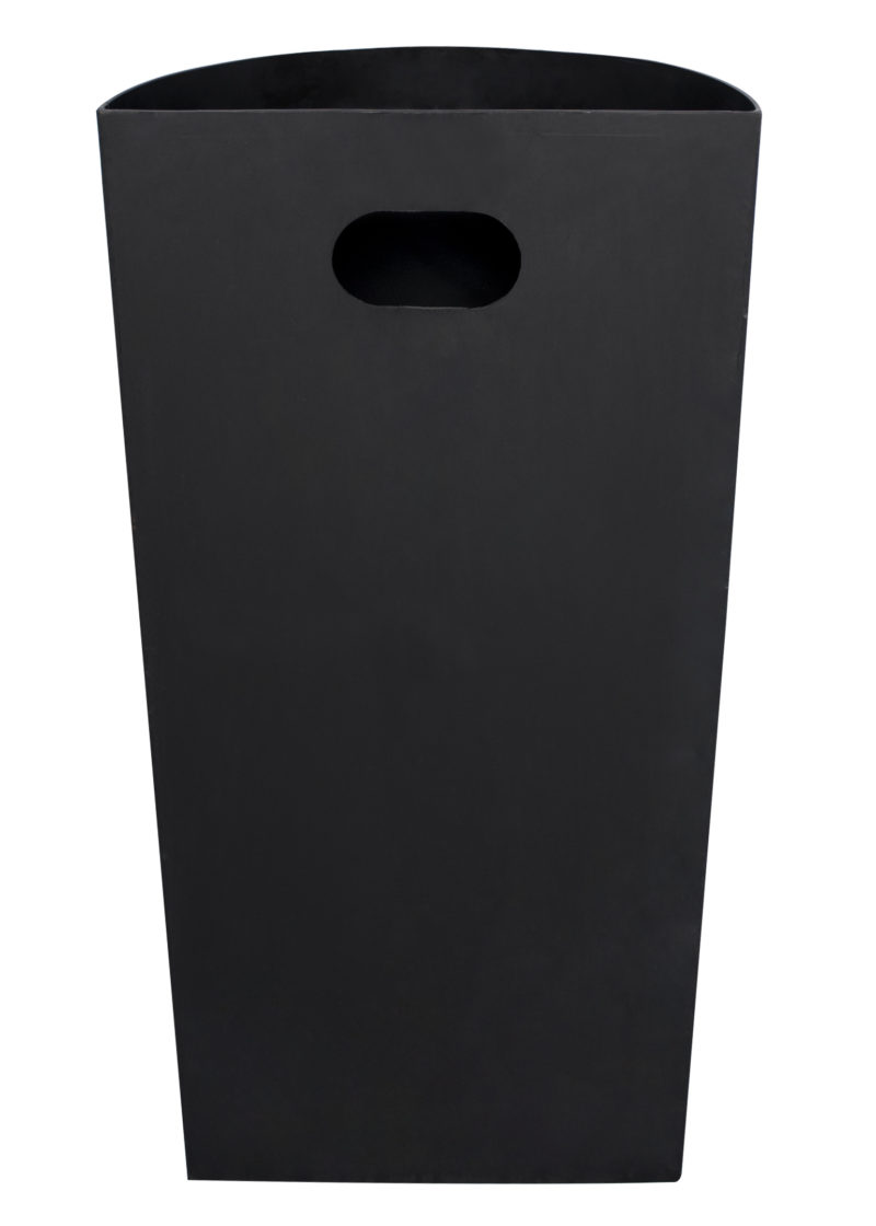 8 gallon Plastic Black Half Round Liner-2387
