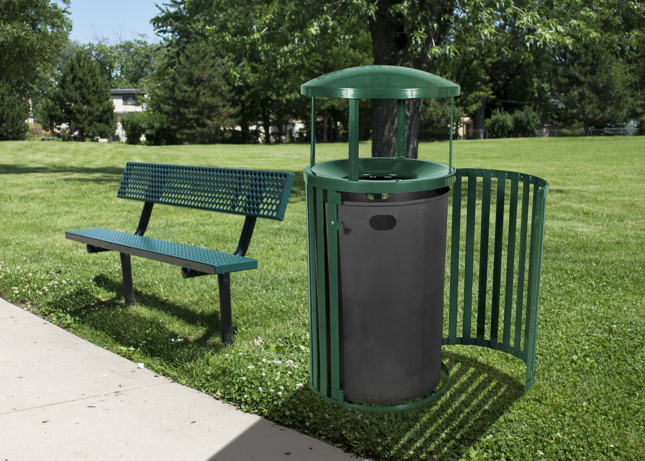 Streetscape™ East Hampton Outdoor Trash Receptacle