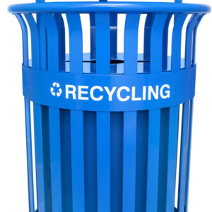 Streetscape Collection Recycling Receptacle w/ Canopy