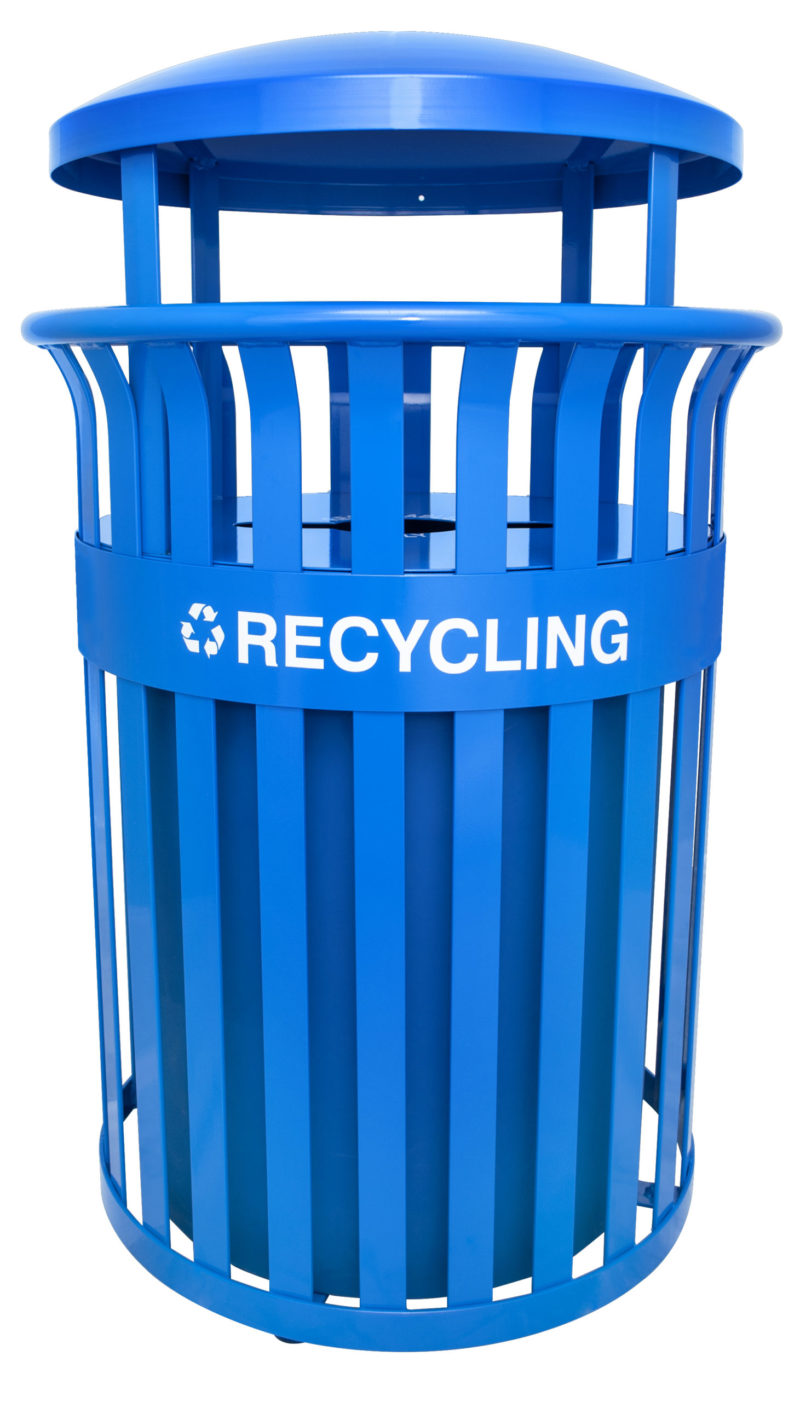 Streetscape Classic Outdoor Recycling Receptacle-0