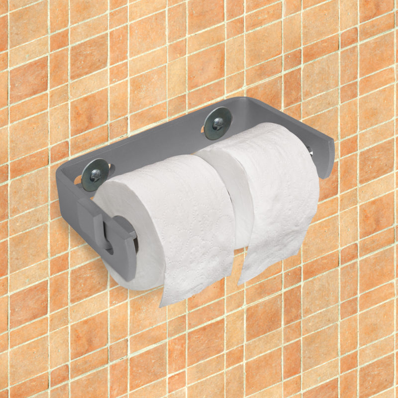 Indestructible Double Roll Toilet Tissue Dispenser-2691