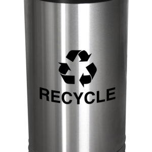 NY Smiley 3 Stream Recycling Receptacle