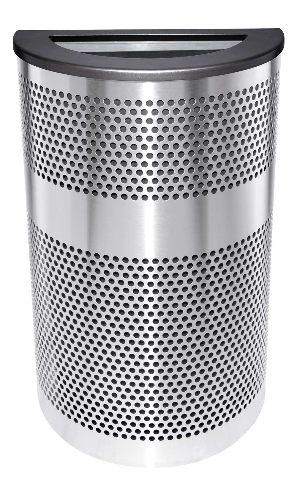 33-Gallon Venue Series Waste Bin in Stainless Steel