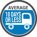 Unbeatable Deliver - Average 10 days or less icon