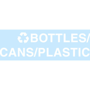 BOTTLES/CANS/PLASTIC Replacement Decal