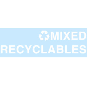 MIXED RECYCLABLES Replacement Decal