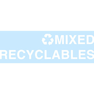 MIXED RECYCLABLES Replacement Decal