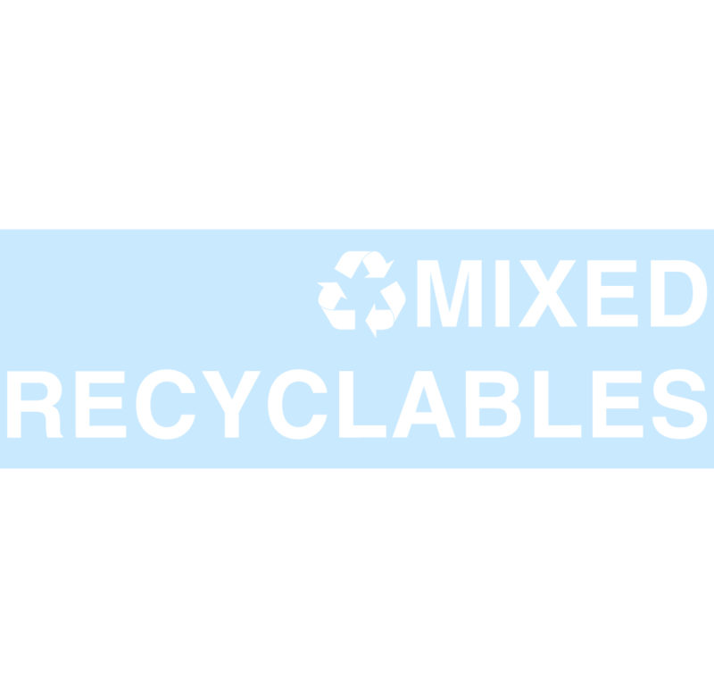 MIXED RECYCLABLES Replacement Decal