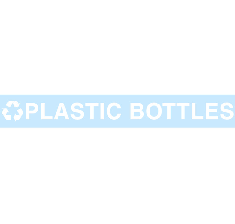PLASTIC BOTTLES Replacement Decal