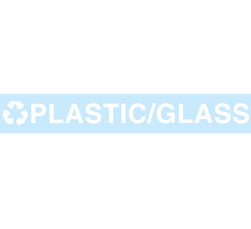 PLASTIC/GLASS Replacement Decal