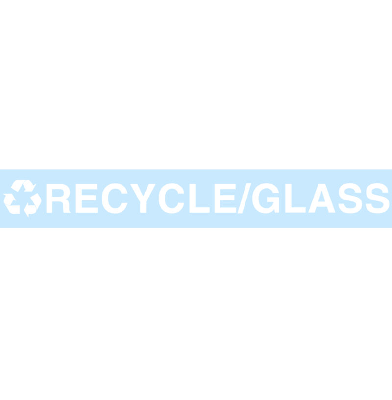 RECYCLE/GLASS Replacement Decal