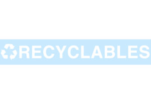 RECYCLABLES Replacement Decal