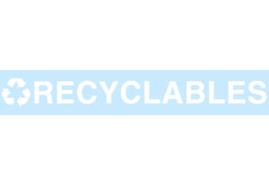 RECYCLABLES Replacement Decal