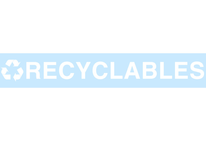 RECYCLABLES Replacement Decal