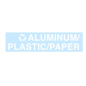 ALUMINUM/PLASTIC/PAPER Replacement Decal