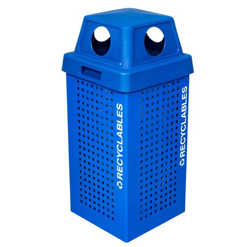 Outdoor Kaleidoscope 36-Gallon Recycling Receptacle - Image 2