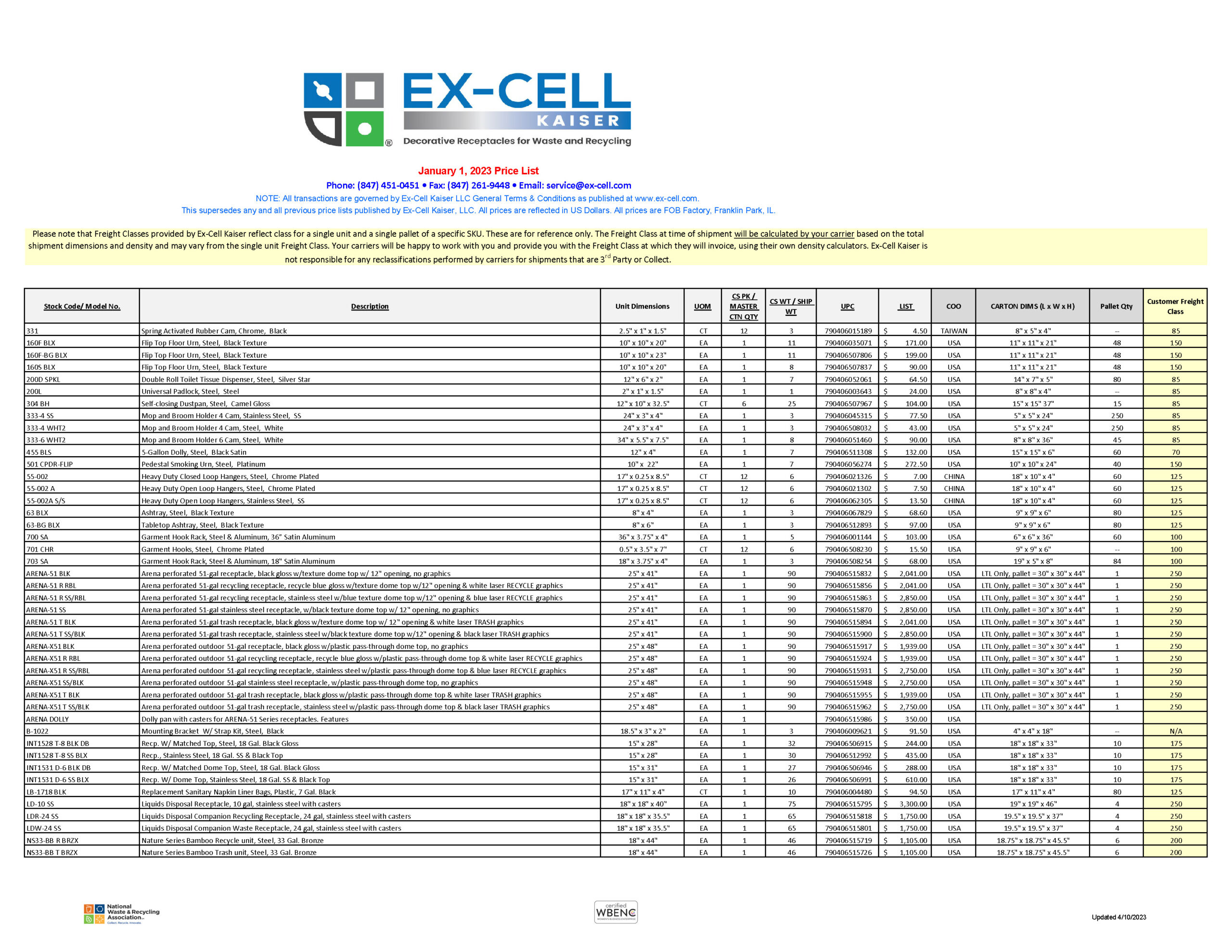 NEW EXC 2023 List Pricing – updated April 1 2023_Page_1