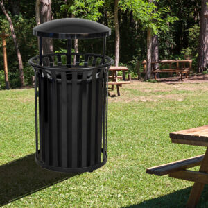Streetscape Collection 37-Gallon Receptacle w/ Canopy Streetscape Collection 37-Gallon Receptacle w/ Canopy