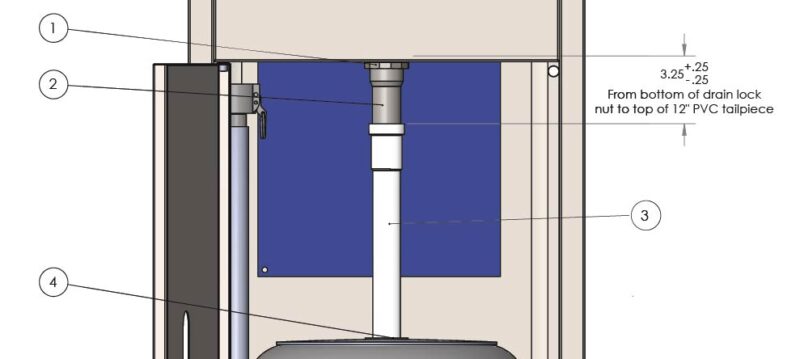Liquids Disposal Collection Replacement Drain Ext Kit