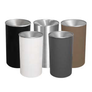 Premier Series Neutrals Powder Coated Receptacle - Image 2