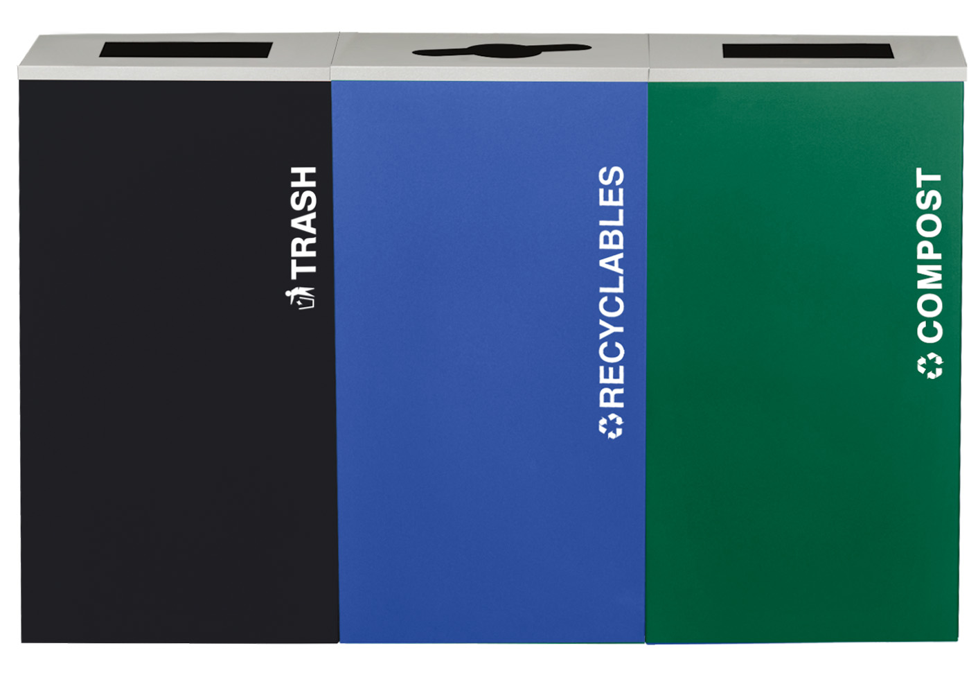 Classic Kaleidoscope 24‑Gallon Bundle (Trash, Recycling & Compost)