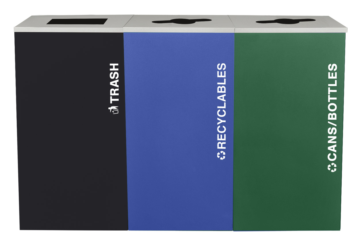 Classic Kaleidoscope 24‑Gallon Bundle (Trash, Recyclables & Cans/Bottles)